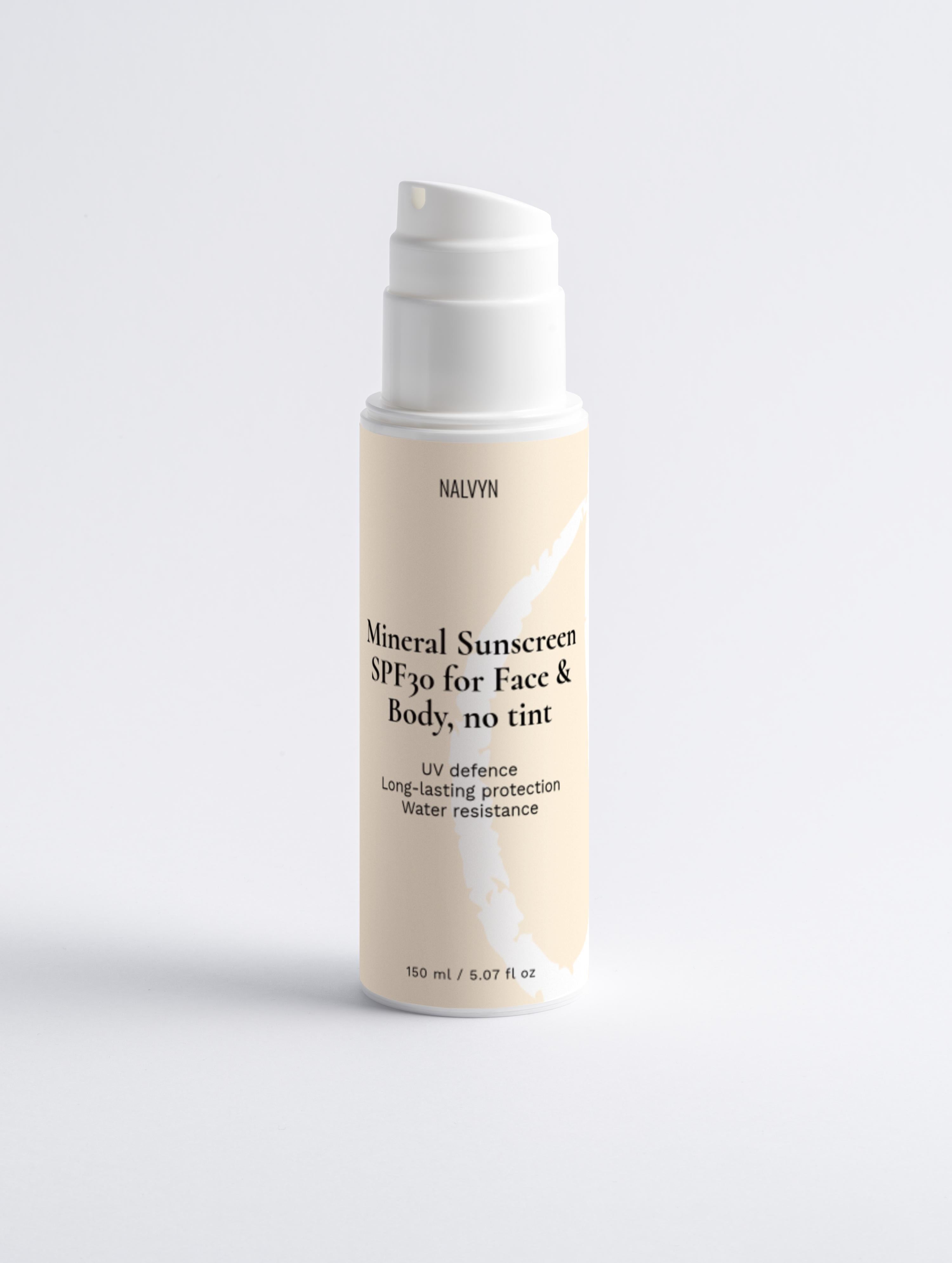 Mineral Sunscreen SPF30 for Face & Body, no tint